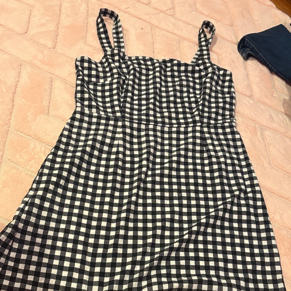 BP Black and White Checkered Top